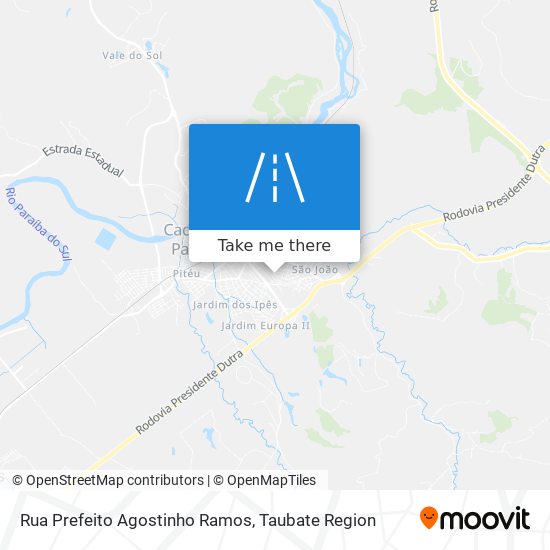 Mapa Rua Prefeito Agostinho Ramos