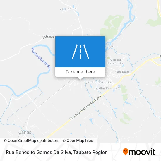Rua Benedito Gomes Da Silva map