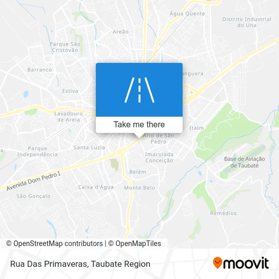 Rua Das Primaveras map