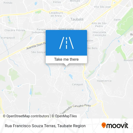 Rua Francisco Souza Terras map