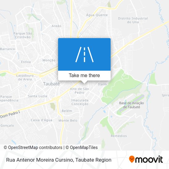 Rua Antenor Moreira Cursino map