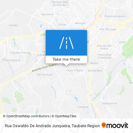 Mapa Rua Oswaldo De Andrade Junqueira