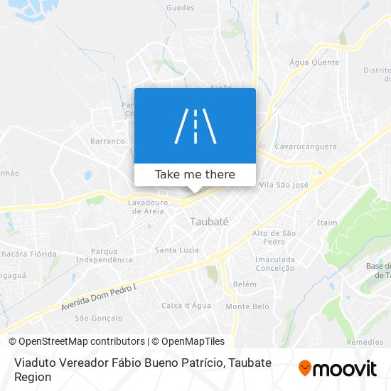 Mapa Viaduto Vereador Fábio Bueno Patrício