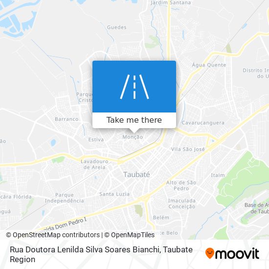 Mapa Rua Doutora Lenilda Silva Soares Bianchi