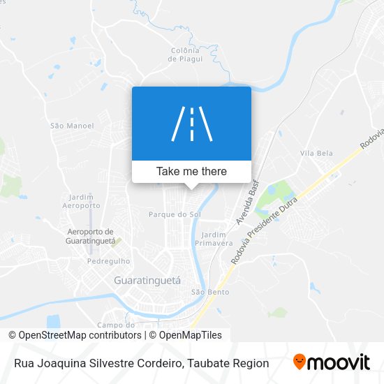 Rua Joaquina Silvestre Cordeiro map