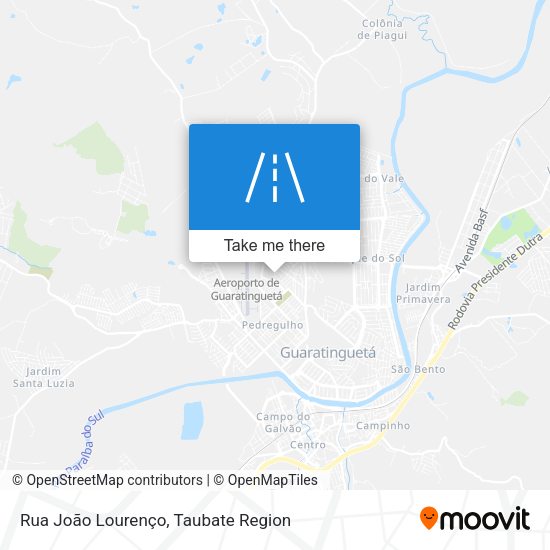 Rua João Lourenço map