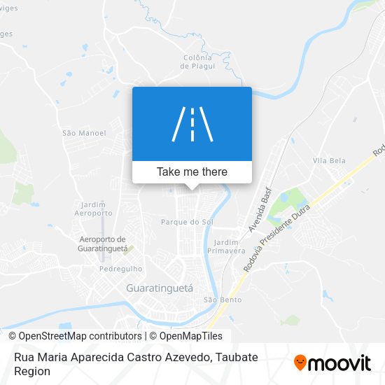 Rua Maria Aparecida Castro Azevedo map