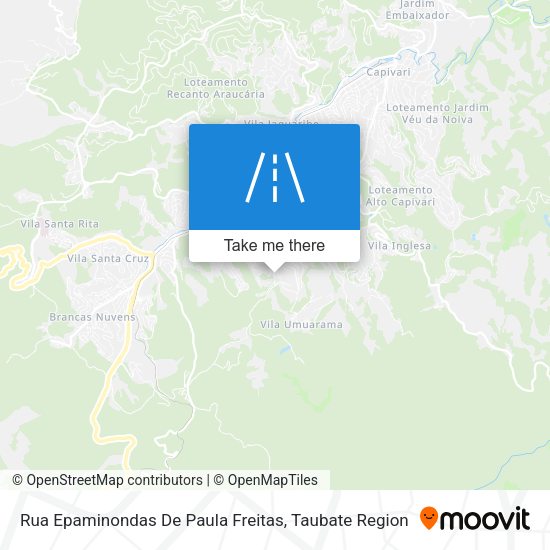 Rua Epaminondas De Paula Freitas map