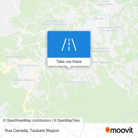 Rua Canada map