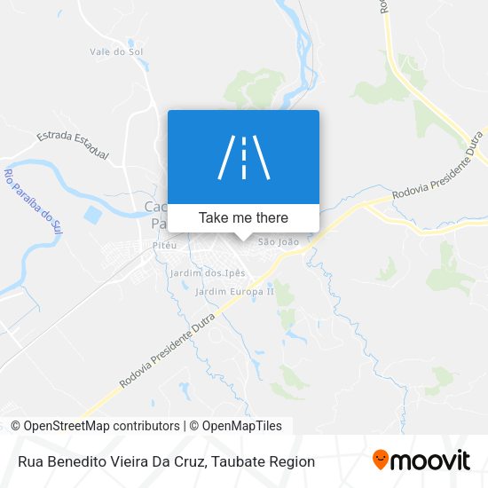 Rua Benedito Vieira Da Cruz map