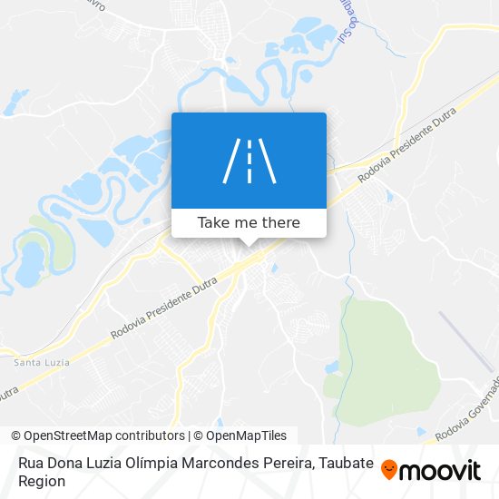 Mapa Rua Dona Luzia Olímpia Marcondes Pereira