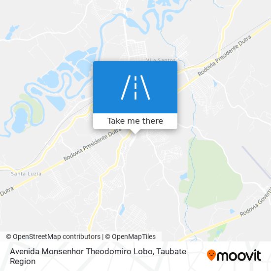 Avenida Monsenhor Theodomiro Lobo map