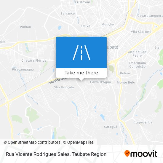 Rua Vicente Rodrigues Sales map