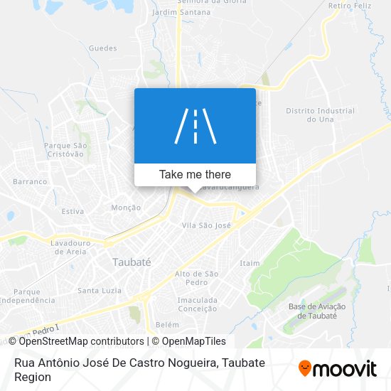 Rua Antônio José De Castro Nogueira map