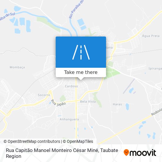 Rua Capitão Manoel Monteiro César Miné map