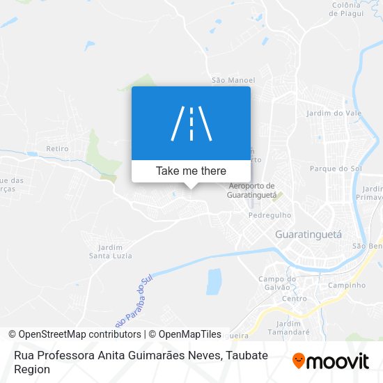 Rua Professora Anita Guimarães Neves map