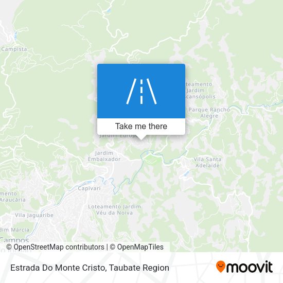Estrada Do Monte Cristo map