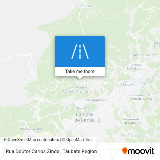 Rua Doutor Carlos Zindel map