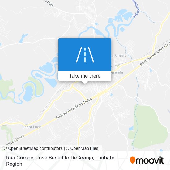 Rua Coronel José Benedito De Araujo map