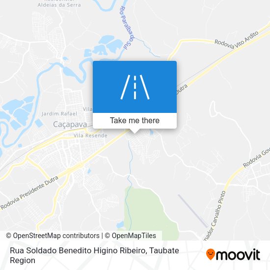Rua Soldado Benedito Higino Ribeiro map