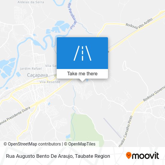 Rua Augusto Bento De Araujo map
