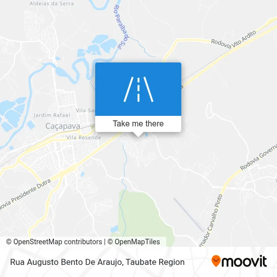 Rua Augusto Bento De Araujo map