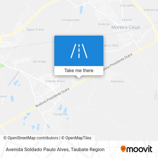 Avenida Soldado Paulo Alves map