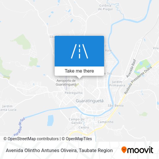 Avenida Olintho Antunes Oliveira map