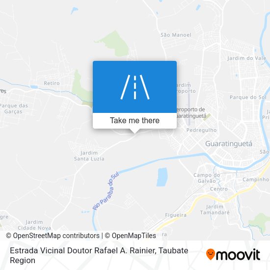 Estrada Vicinal Doutor Rafael A. Rainier map