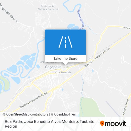 Rua Padre José Benedito Alves Monteiro map