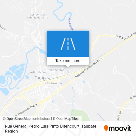 Rua General Pedro Luís Pinto Bitencourt map