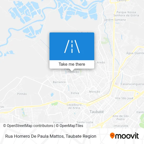 Rua Homero De Paula Mattos map
