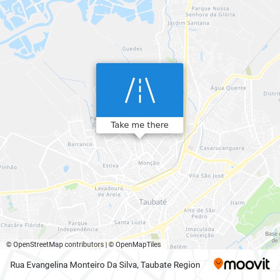 Rua Evangelina Monteiro Da Silva map