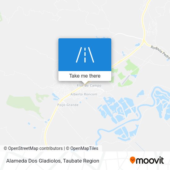 Alameda Dos Gladiolos map