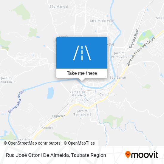 Rua José Ottoni De Almeida map