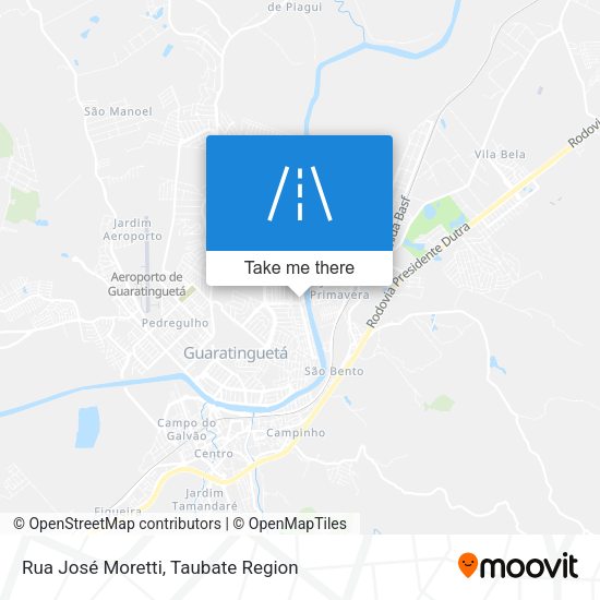 Rua José Moretti map