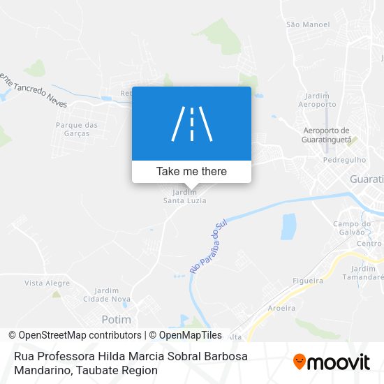 Rua Professora Hilda Marcia Sobral Barbosa Mandarino map