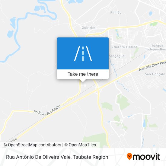 Rua Antônio De Oliveira Vale map