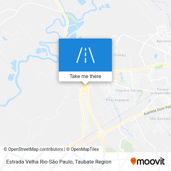 Estrada Velha Rio-São Paulo map