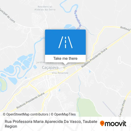Rua Professora Maria Aparecida Da Vasco map