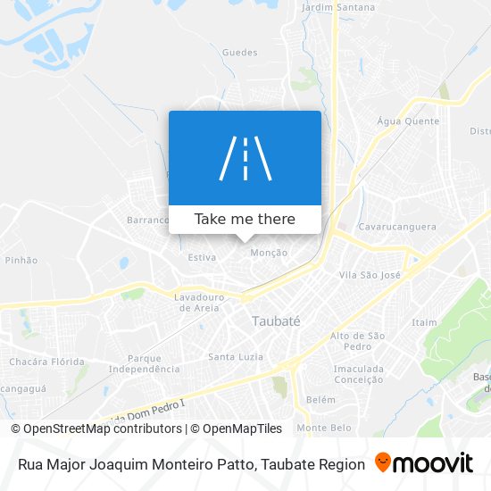 Rua Major Joaquim Monteiro Patto map