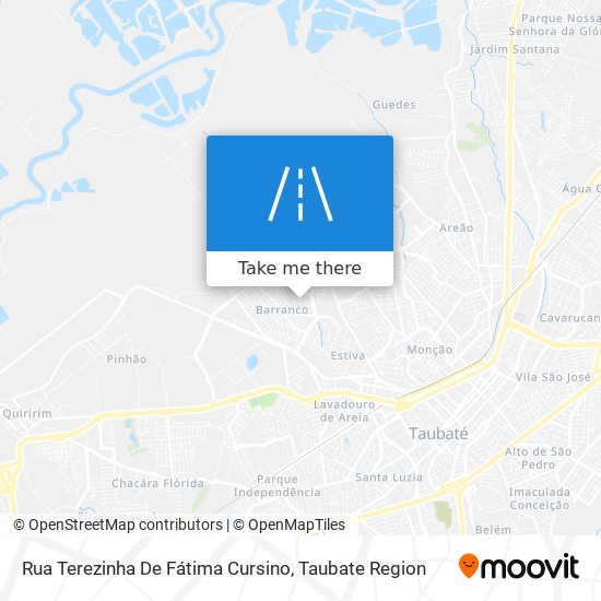 Mapa Rua Terezinha De Fátima Cursino