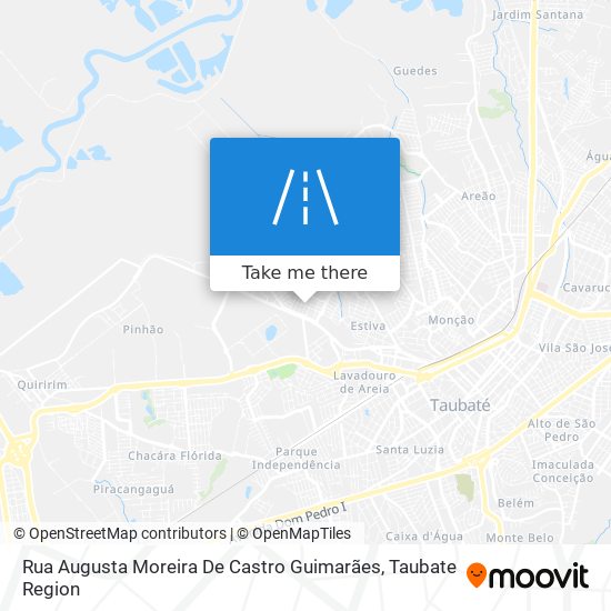 Mapa Rua Augusta Moreira De Castro Guimarães