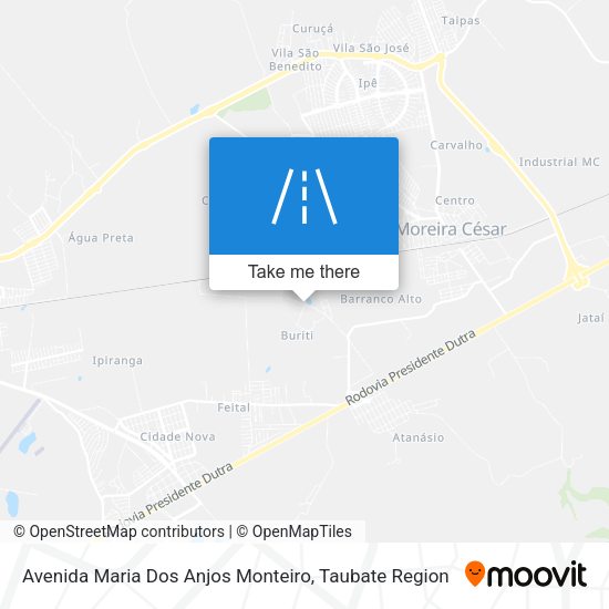Avenida Maria Dos Anjos Monteiro map