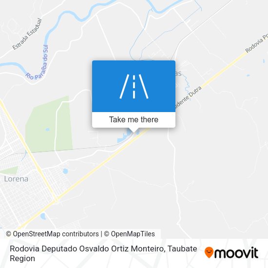 Rodovia Deputado Osvaldo Ortiz Monteiro map
