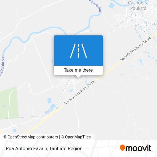 Rua Antônio Favalli map