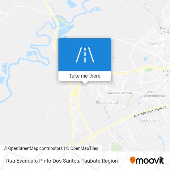 Rua Evandalo Pinto Dos Santos map