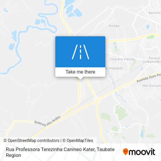 Rua Professora Terezinha Canineo Kater map