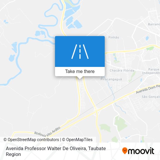 Avenida Professor Walter De Oliveira map