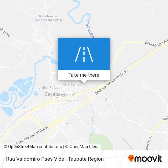 Rua Valdomiro Paes Vidal map